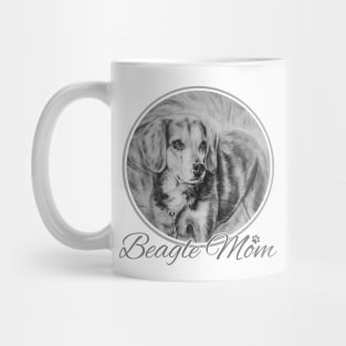 Beagle Mom Art Mug